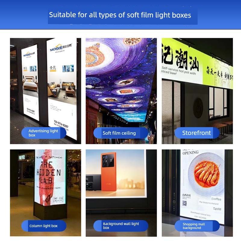 Light Box Led Light Source Diffuse Light Strip Advertising Soft Film Light Box Special 220V Light Box Light Strip 12V Outdoor Waterproof