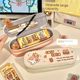 Cute double-layer pencil bag large capacity cartoon stationery storage pencil case elementary school boy and girl high-value stationery box