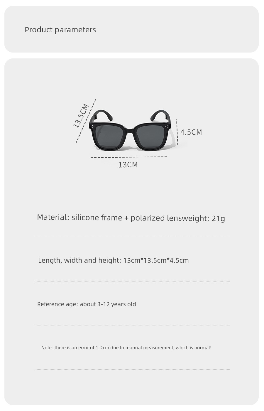 Foldable Children's Sunglasses Polarized Girls' Sunglasses UV Protection Soft Silicone Baby Glasses Boys Sunglasses — 1