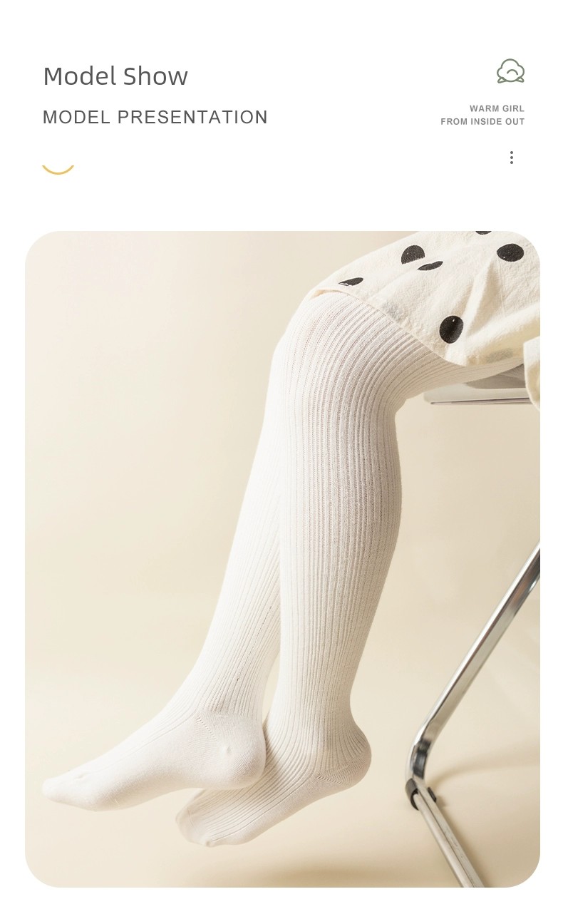 Spring & Fall Thin White Baby Girls' Pantyhose — 14