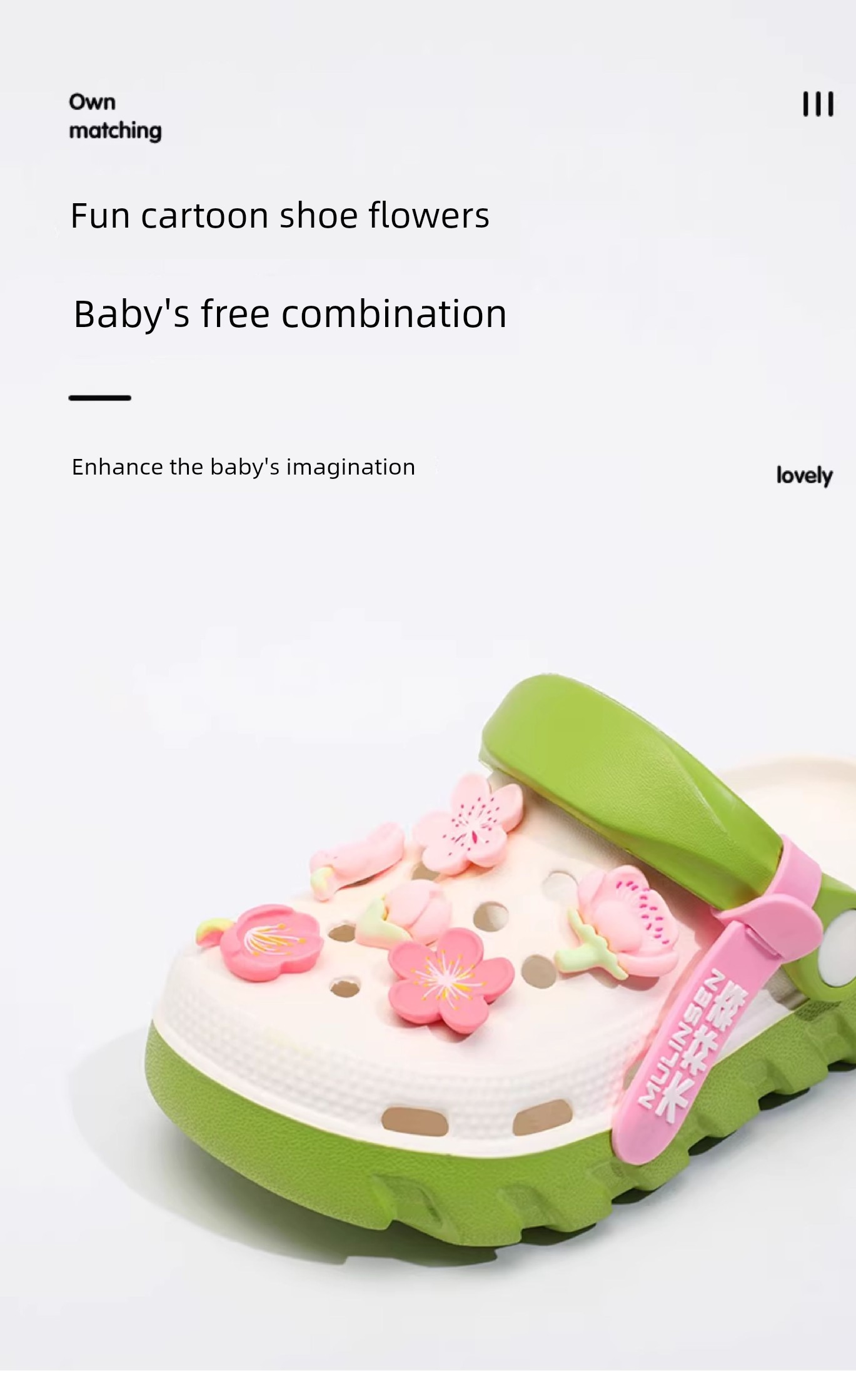 Mlskms-Vautid Girl Hole Shoes New Arrival Outdoor Non-Slip Kids Slippers Cherry Blossom Sandals Baby Girl Beach Shoes — 4