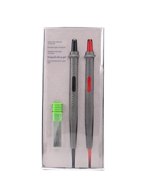 Zhikai multimeter pen exchangeable needles Extra hard tip thin watch pen pointer silicone wire measuring pen voltage flow