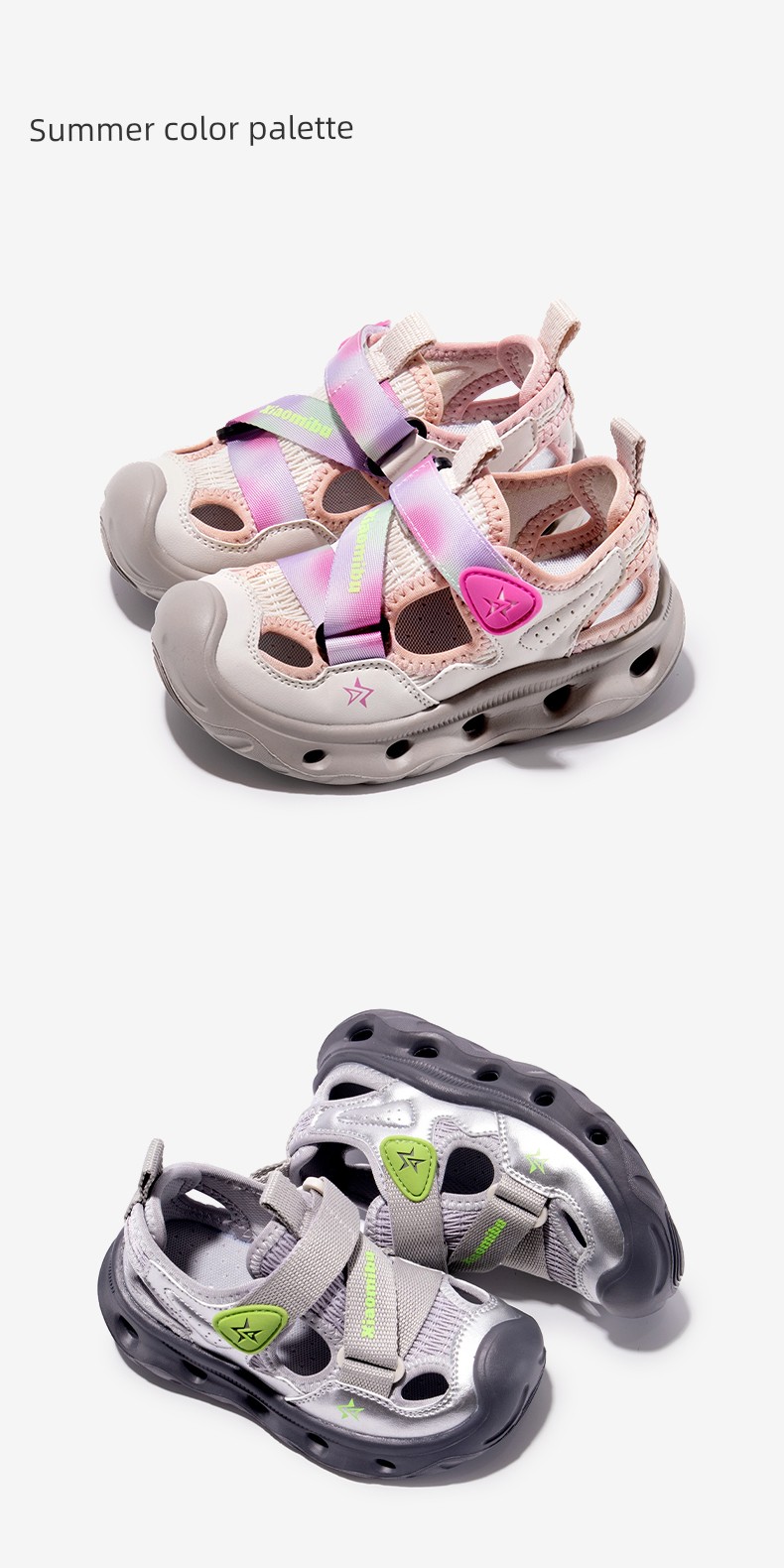 Xiaomi Children's Sandals, Closed-Toe Kids' Shoes, Summer Soft-Soled Breathable Outdoor Beach and Water Shoes for Boys and Girls — 11