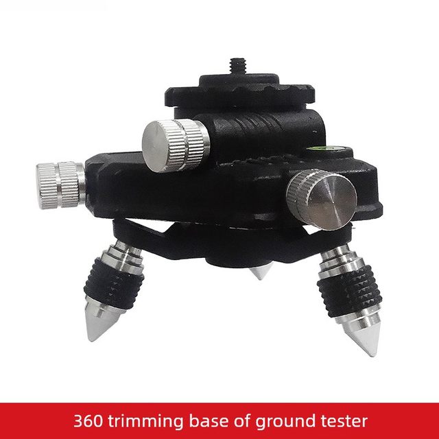 Level meter fine-tuning base wall meter floor meter rotating triangle universal adapter chuck 12-wire bracket accessories