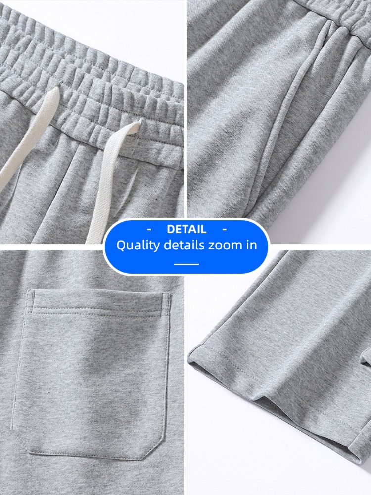 Men's style Autumn and winter thickening grey leisure time Sports pants