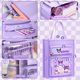 Kulomi Primary School Student Tutorial Bag Girl Tutorial Bag High-value Large Capacity Tote Bag Carrying Book Bag Tutorial Class Special Test Paper Storage File Bag Art Bag Learning Book Bag Waterproof Multi-layer