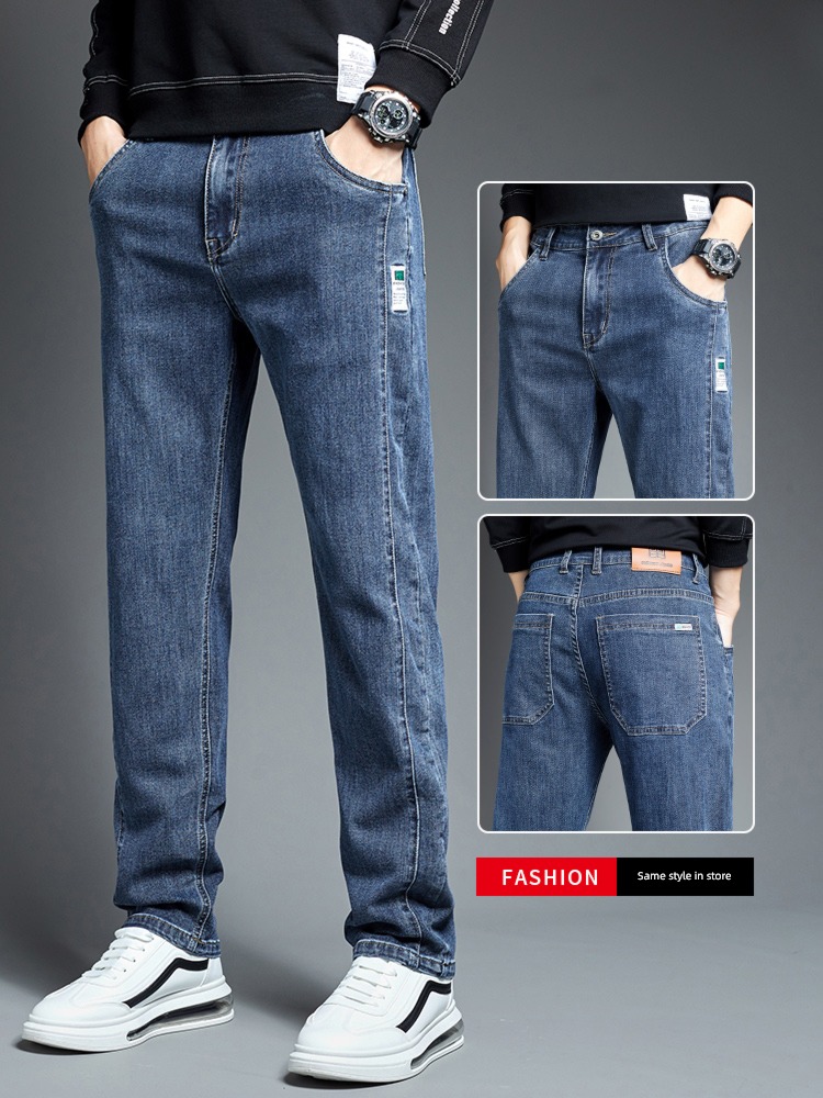 Autumn and winter Straight cylinder easy man leisure time Jeans