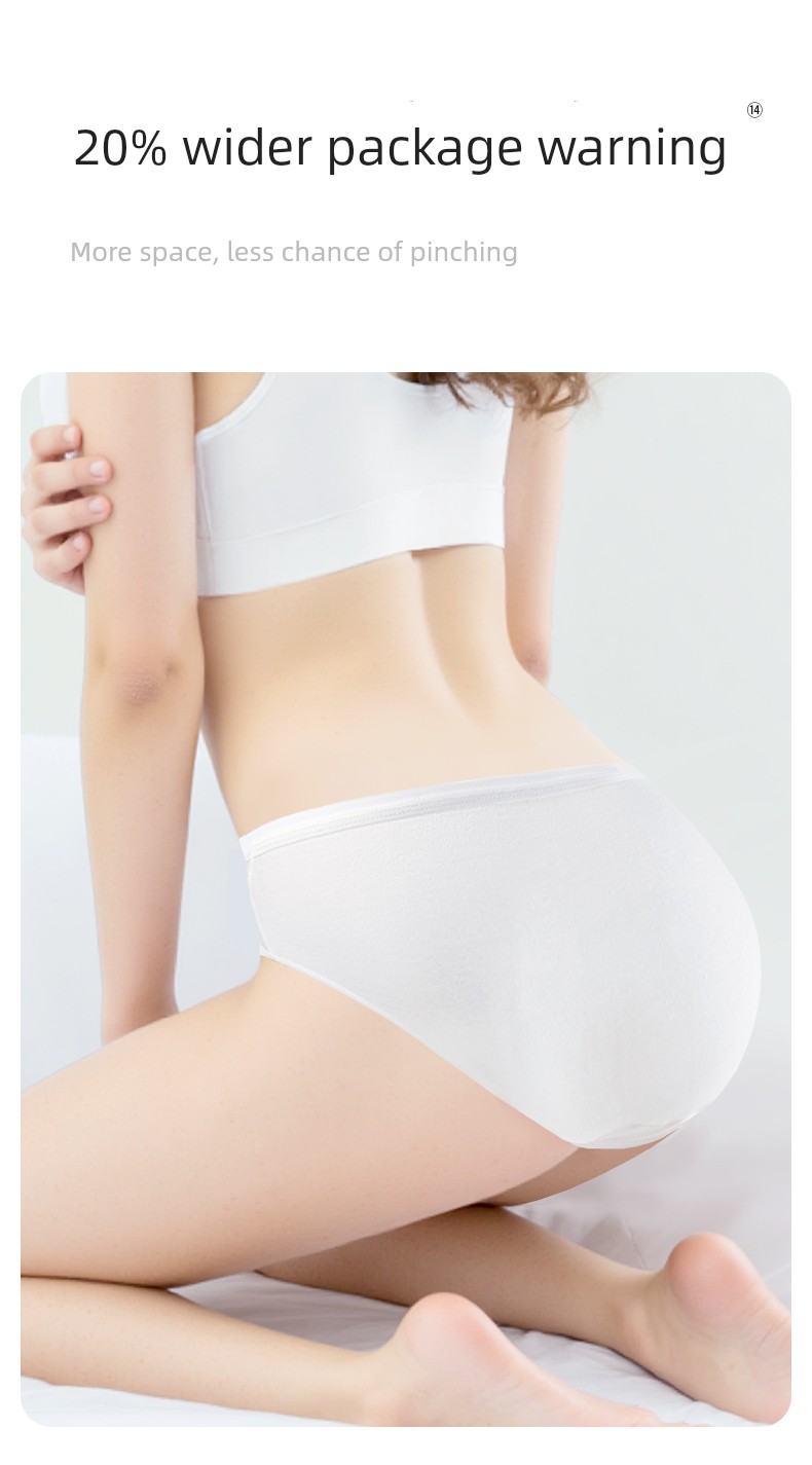 Deyou Disposable Pure Cotton Underwear for Women, Postpartum, Travel, No-Wash, Individually Packaged, Daily Use Underwear for Women — 11
