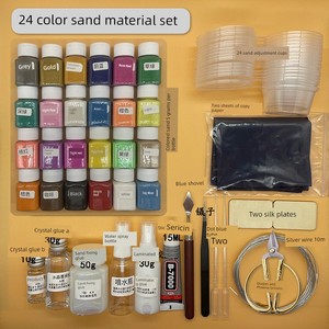 Cloisonné Enamel Painting DIY Material Kit Making Tools Gold Wire Colored Sand Enamel School Handicraft Class Set