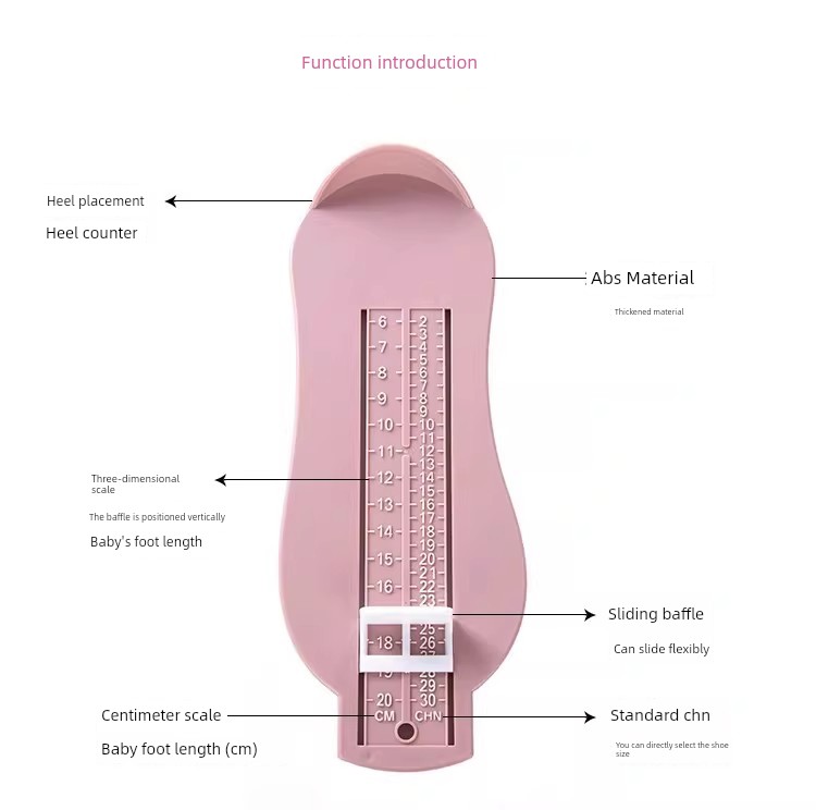 Foot Measuring Device for Children and Babies, Universal Shoe Size Measuring Tool, Precise for Infants — 4