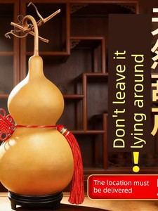 Natural Bottle Gourd Pendant Real Hulu Chinese Knot Opening Door to Door Living Room with Faucet Bring In Wealth and Tre
