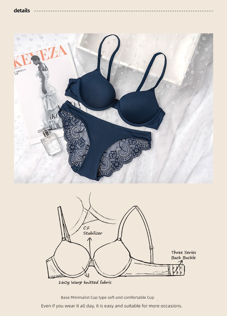 Ashuke Small chest Gather together There are steel rings sexy Underwear