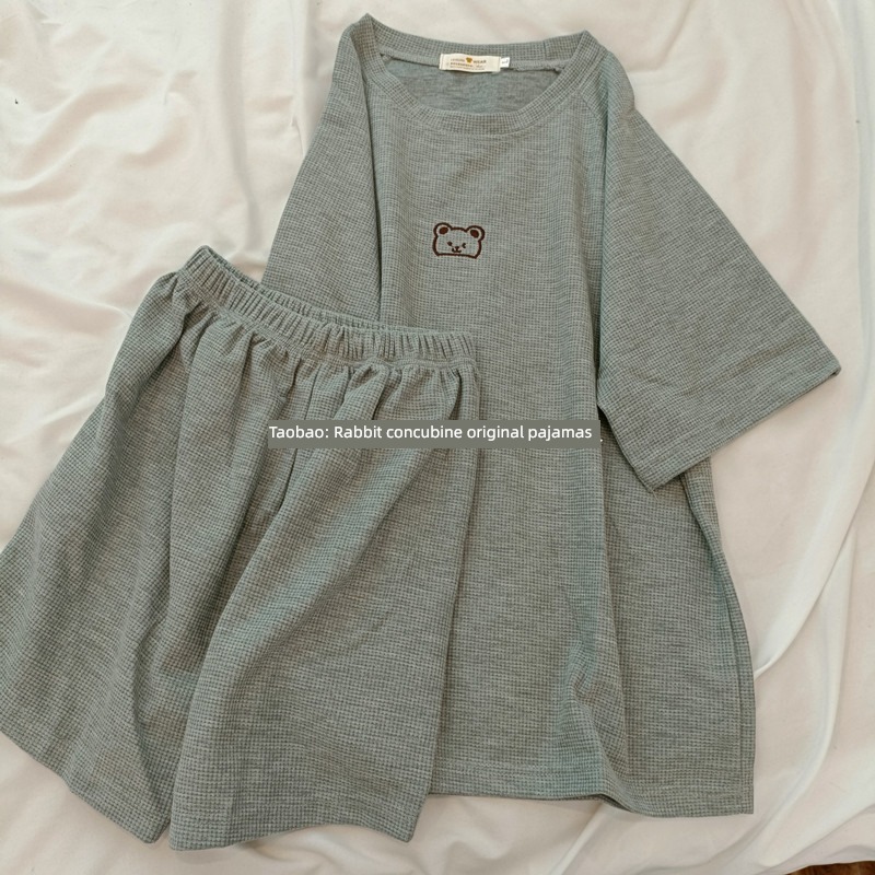 solar system pure cotton Wolfgang Bear Short sleeve female pajamas