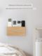 Remote control storage box solid wood punch-free living room TV air conditioner wall hanging wall bedroom mobile phone storage rack
