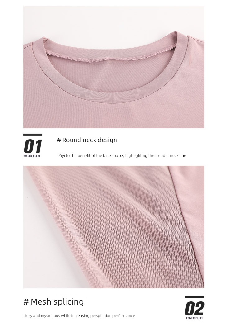 summer female Fat mm smock Short sleeve Fitness wear motion jacket