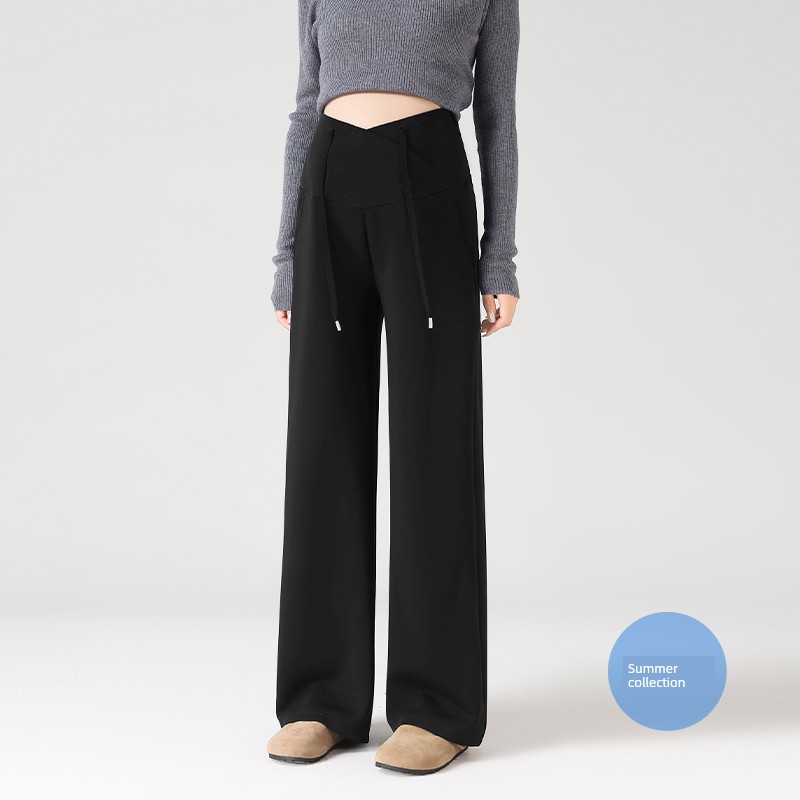 Maternity Pants for Summer, Thin Style for Outerwear, 2026 New Model, Low-Waist, Non-Tight, Straight Wide-Leg Pants for Petite Women, Suitable for Spring — 6