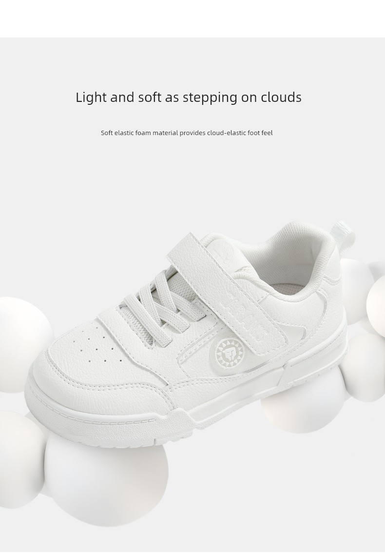 Tyrannis Children's Shoes Autumn Style Kids' Sneakers for Older Children, Campus White Shoes for Boys and Girls, Casual Sports Shoes — 2