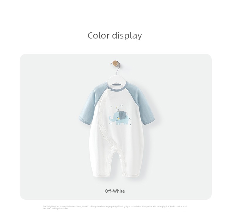 Tony Bear Baby Romper Spring and Autumn Long-Sleeve Elephant Design Air-Conditioning Clothing Pure Cotton Elephant Ear Outfit — 19