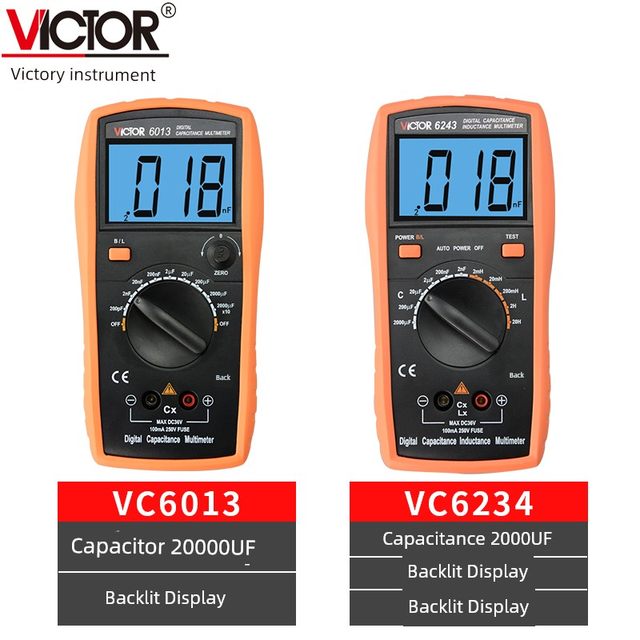 Shengli Digital Capacitor Meter VC6013B High Precision SMD Chip Resistance Capacitor Test Clip LCR Test Instrument