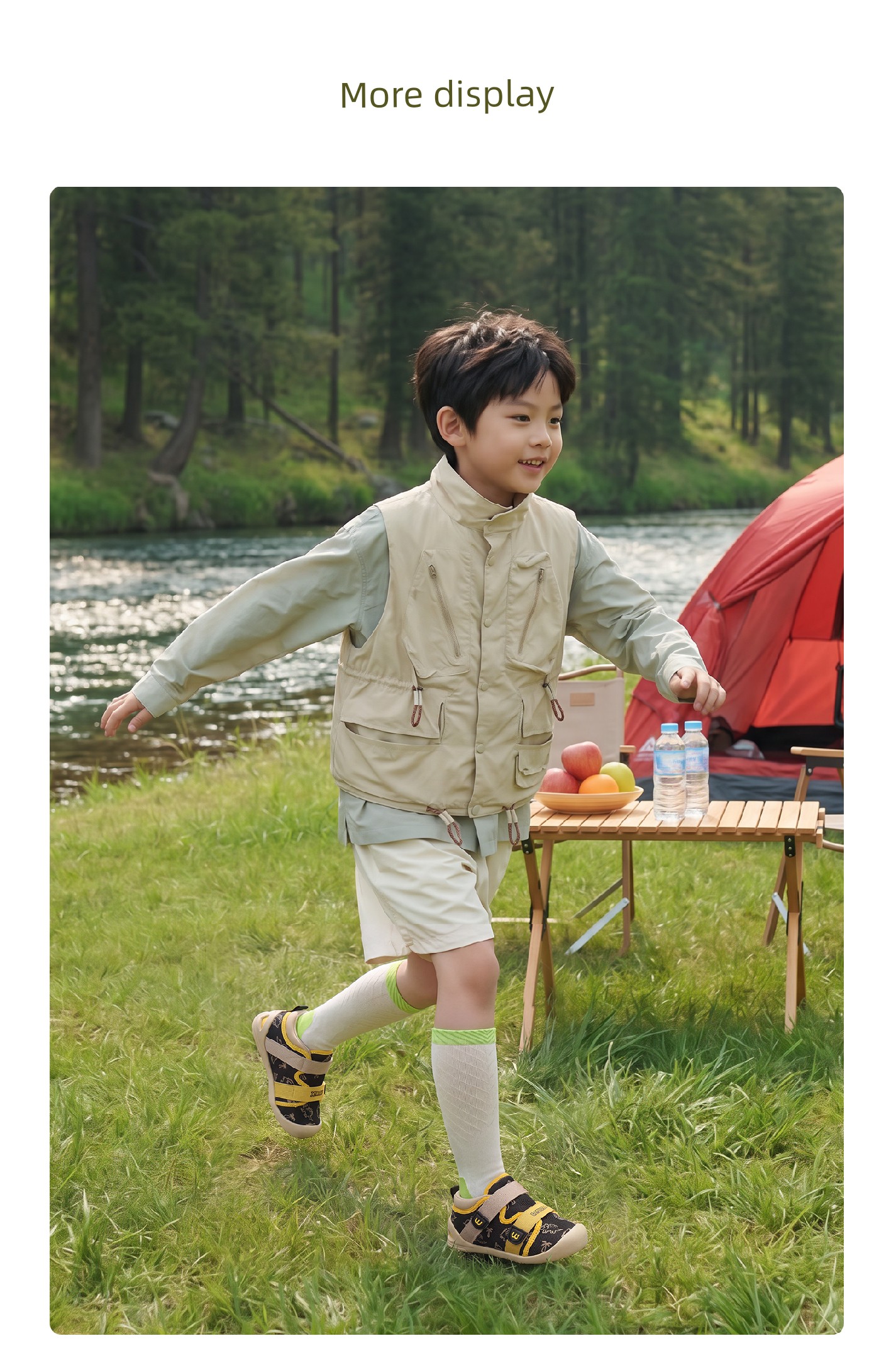 Snow Doll Children's Shoes, Little Dinosaur Autumn Mesh Breathable Baby Shoes, Children's Outdoor Walking Shoes, Functional Shoes for Boys and Girls — 25