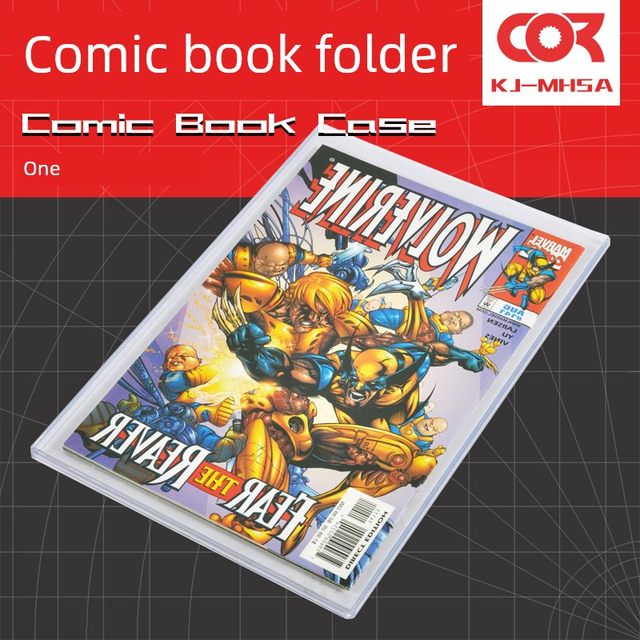 Marvel DC Magazine Iron Man Storage Card Clip Anime Collection Commemorative Card Brick Transparent Plastic Comic Book Protection Case
