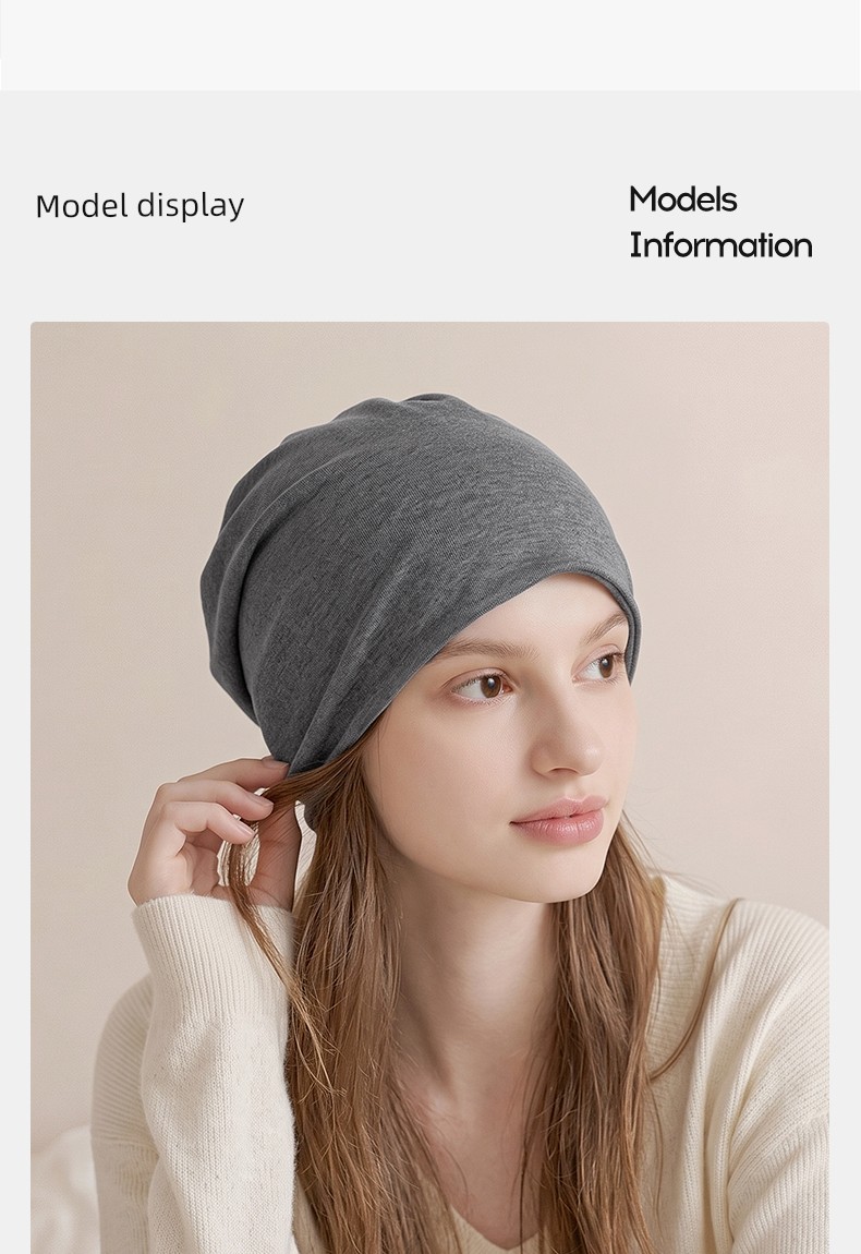 Postpartum Hat for Autumn, Suitable for Tying Hair, Specially Designed for Large Head Sizes, Breathable, Can Be Worn While Sleeping, Forehead Protection — 16
