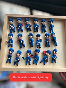 Price for 5 Pieces Ultra-Light Clay Red Army Figurine, Six Centimeters in Size