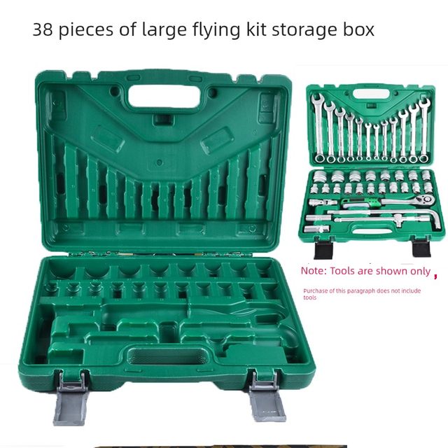 Hardware tool socket wrench ratchet dual-purpose wrench empty box storage box multi-spec tool storage box