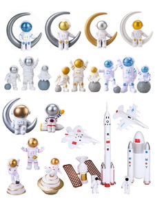 Rocket 7-Piece Aviation Model Spacecraft Planet Cake