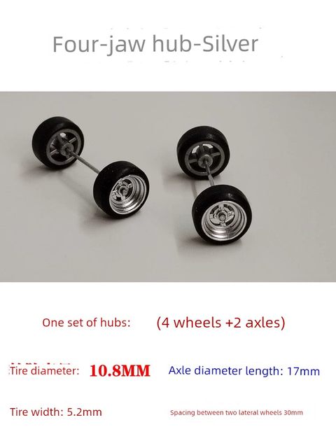 Alloy car model 1/64 modified wheel hub rubber tire small wheel modified hot wheel matchbox Dome card