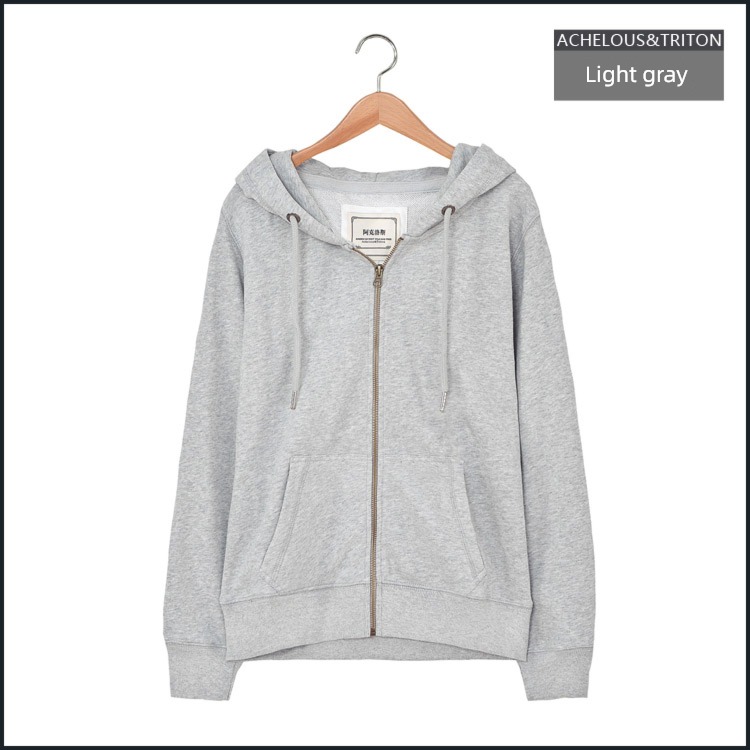 easy zipper Plush motion leisure time Cardigan Sweater