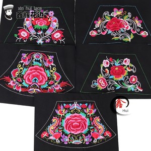 2023 New Arrival Embroider Apron Flower Minority Style Clothing Decoration Flowers Print Small Embroidered Piece Handmad