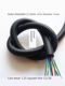 PP flame retardant corrugated pipe threading hose electrician wire sheath pipe wire harness plastic temperature resistant open threaded pipe