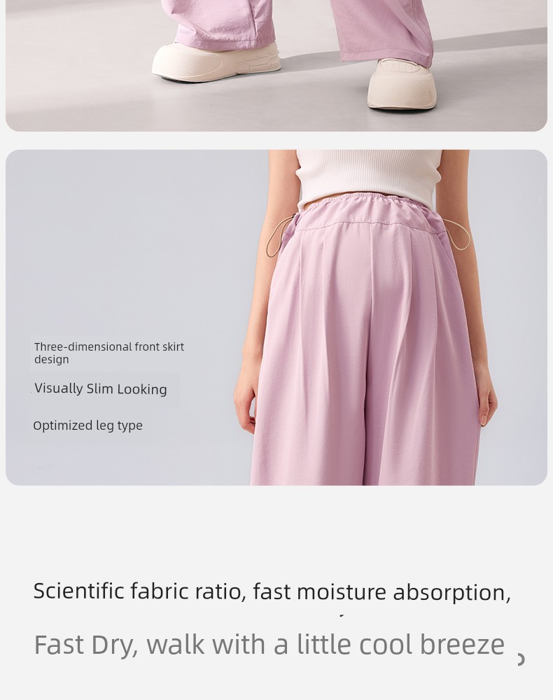 October Crystal Maternity Pants Autumn Style, Wearable Outside, Non-Tightening on the Belly, Petite Wide-Leg Cropped Casual Pants, Hydrogen Pants — 11
