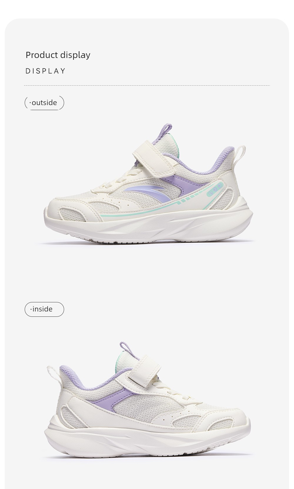 Anta Kids' Sports Shoes for Girls, 2026 Autumn Toddler Running Shoes, Baby Girl Shoes, Girls' Running Shoes — 19