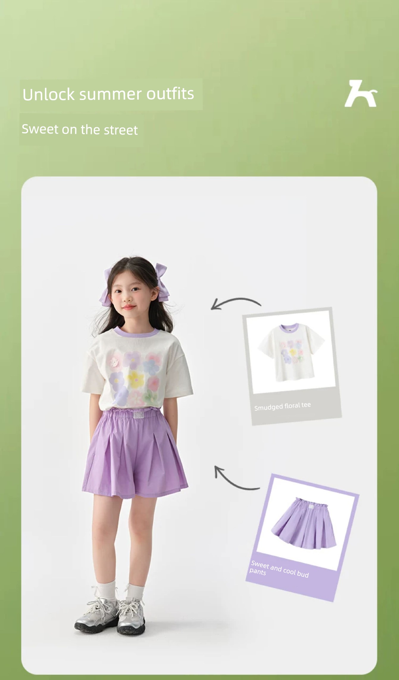 Semir Children's Short-Sleeve T-Shirt 2025 Summer New Style Comfortable Loose Printed Girls' Clothing with a Unique Design — 14