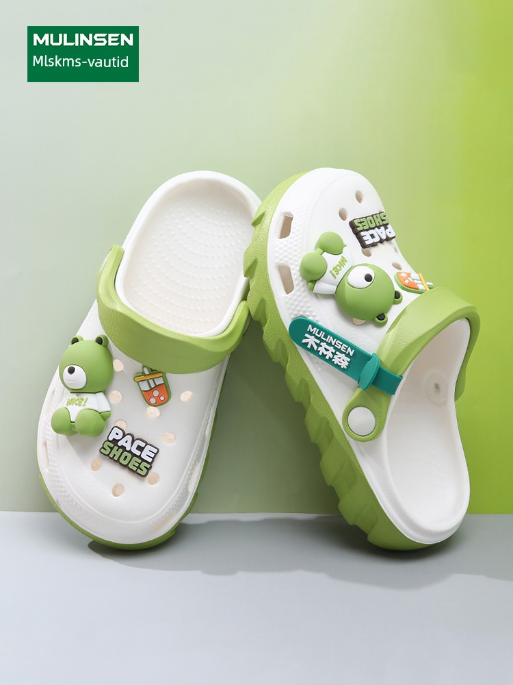 Mulinsen Children's Clogs for Boys, 2026 New Summer Model, Boys' Slippers, Non-Slip, Silent, for Older Children, with a Soft Stepping Feel — 4