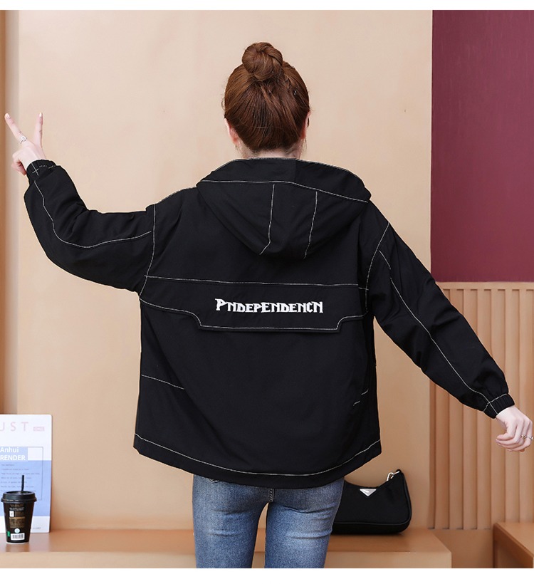 loose coat female Retro Hong Kong flavor cotton work clothes Jacket lamb