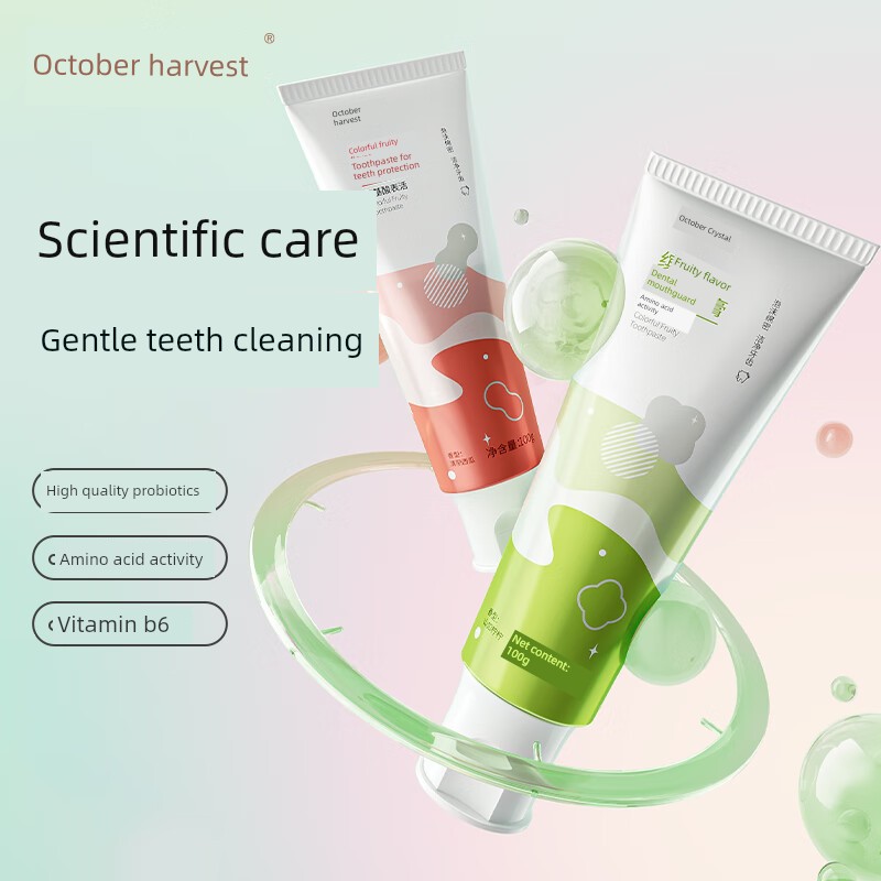 October Crystal Postpartum Toothbrush, Soft Bristle Ultra-Soft Toothbrush for Postpartum Use, Adult Toothbrush and Toothpaste Set