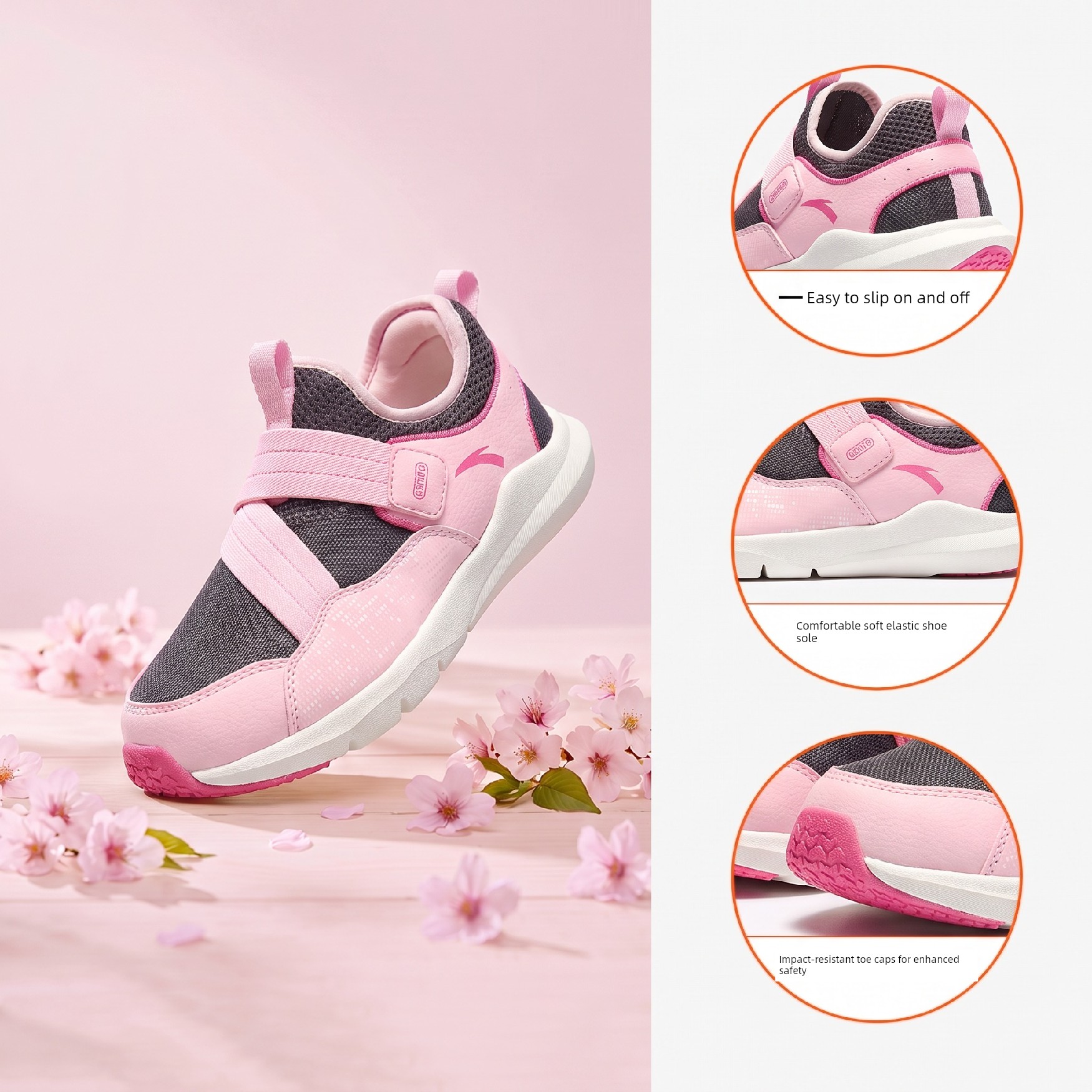 Slip-On Shoes | Anta Kidsren's Running Shoes for Boys and Girls, 2026 Autum New Running Shoes, Sports Lightweight Shoes — 2