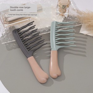 South korea Curly Hair Special Big Tooth Comb Perm Long Hair Thick Hair Anti-Static Curling Comb Household Wide Tooth C