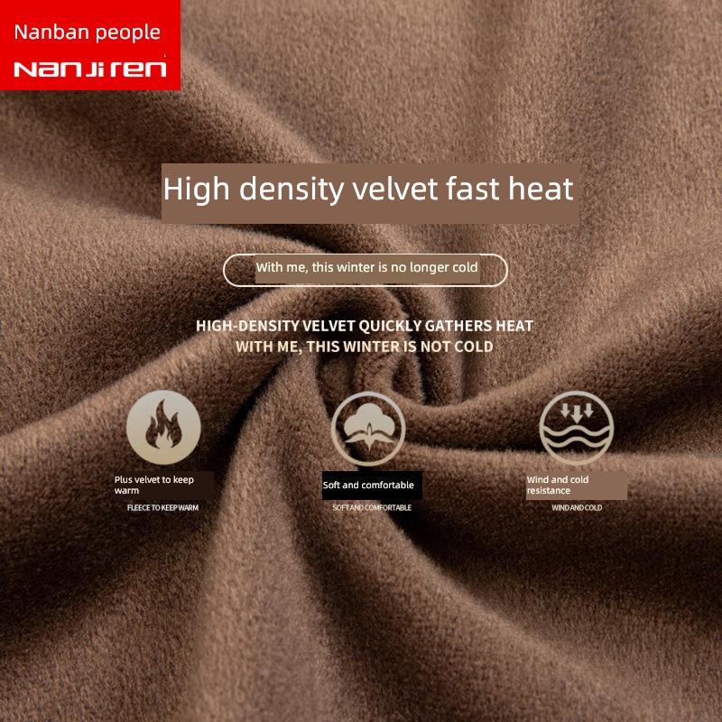 NGGGN Plush keep warm leisure time Inch clothes Long sleeve shirt