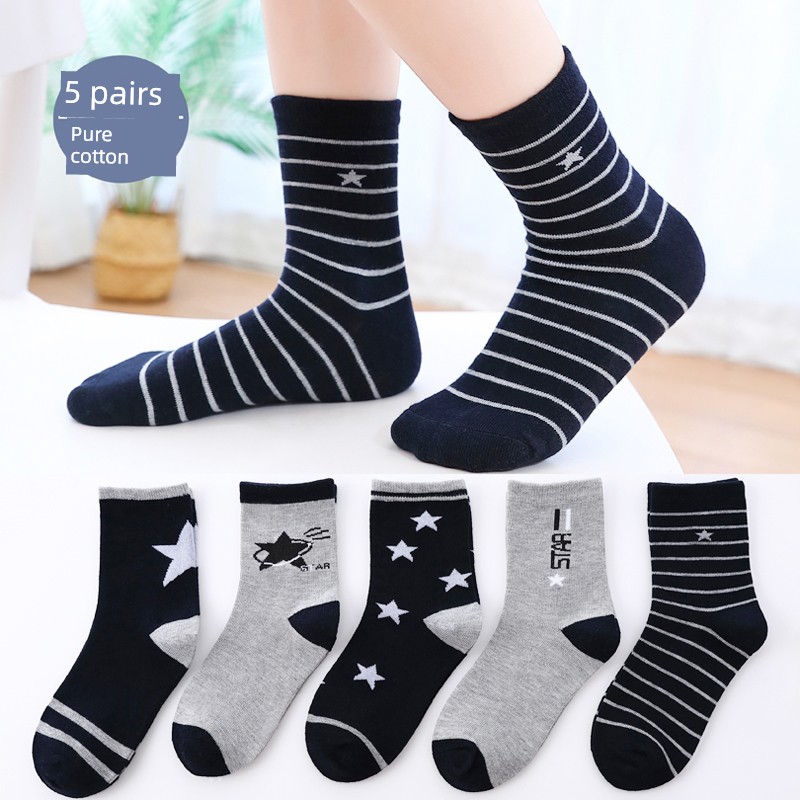 Pure Cotton Spring and Autumn Girl Deodorizing Filter Children's Socks — 8