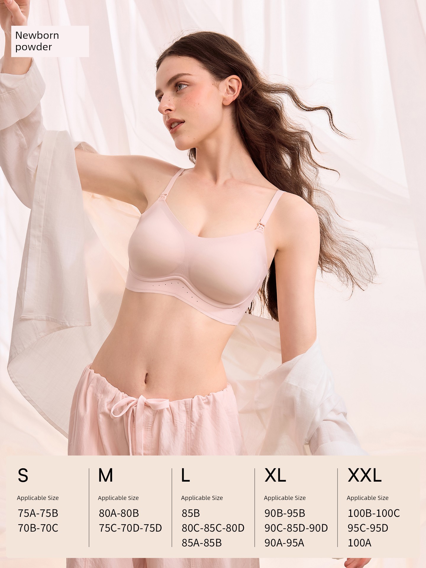 Manxi Milk Silk Maternity Nursing Bra, Anti-Sagging, Breathable, Special for Pregnancy and Postpartum Breastfeeding, Comfortable — 5