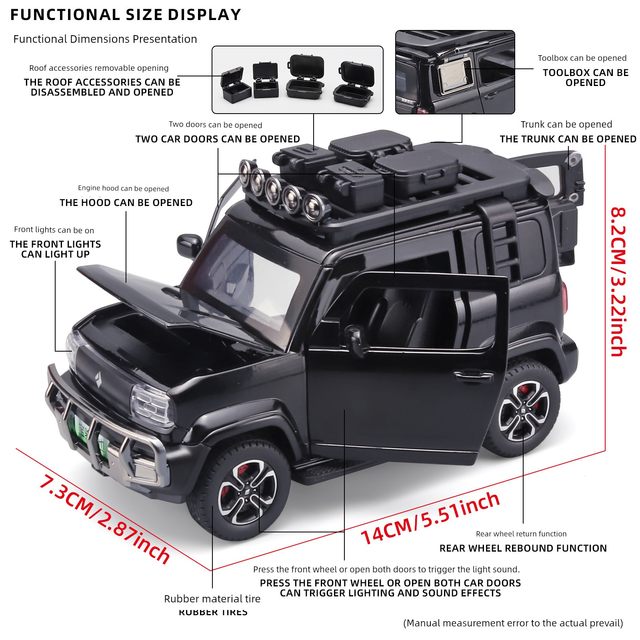 1/32 Wuling Baojun Yueye alloy simulation new energy tram car model off-road vehicle metal toy ornaments