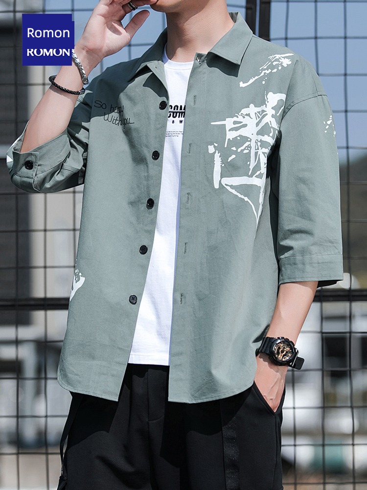Romon leisure time Seven chaqueta Short sleeve shirt