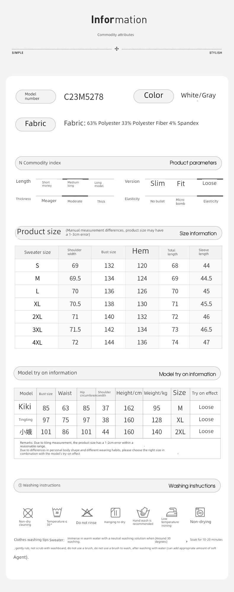 loose coat female easy grey solar system V-collar knitting sweater