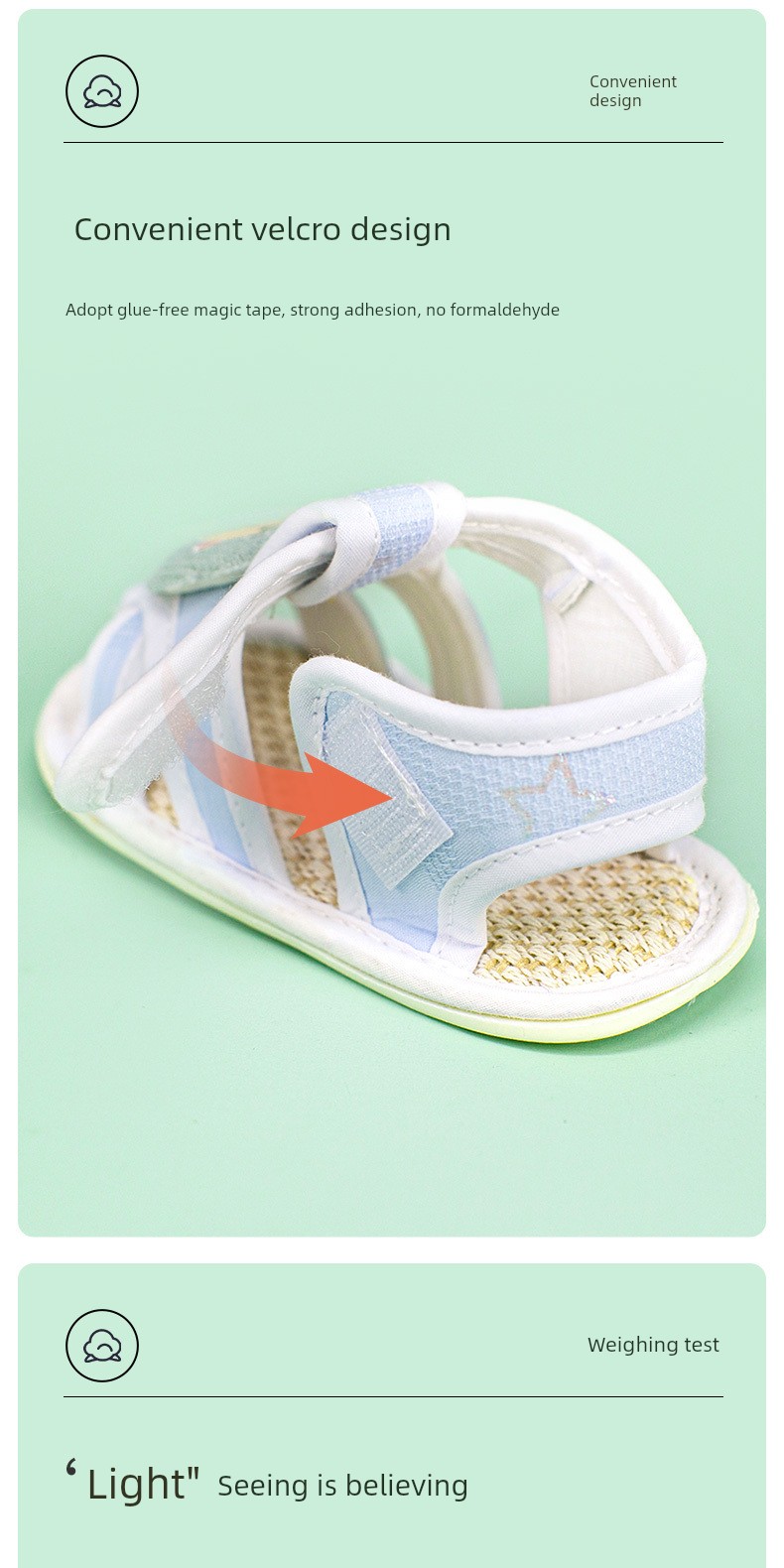 Summer 0-1 Years Old Breathable Non-Slip No Heel Slippage Baby Shoes — 8