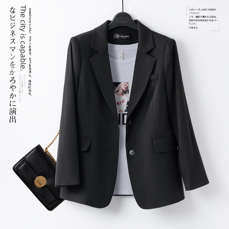 spring and autumn purple suit loose coat female 2023 The new leisure time have cash less than that is registered in the accounts little chap Korean version Internet celebrity Bomb Street man 's suit jacket