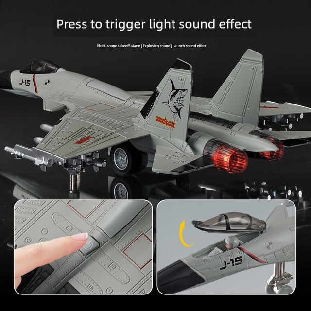 1 72 J15 J20 alloy fighter model children's toy simulated military aircraft ornaments resistant to falling
